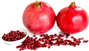 Fresh Pomegranatesand Seeds PNG image