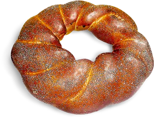 Fresh Poppy Seed Bagel PNG image