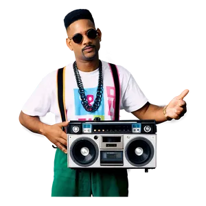 Fresh Prince Of Bel Air Boombox PNG 06252024