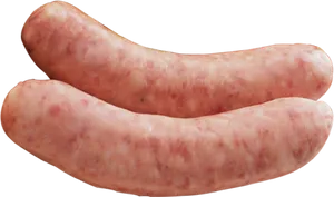Fresh Raw Sausages Isolated PNG image