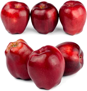 Fresh Red Apples Isolated PNG image