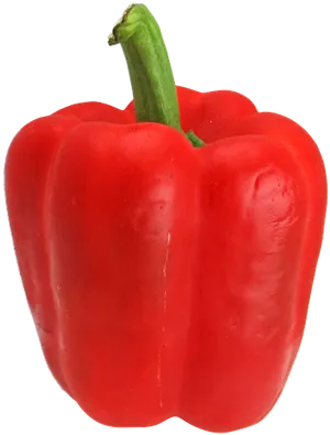 Fresh Red Bell Pepper Isolated