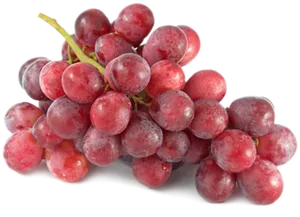 Fresh Red Grapes Cluster.png