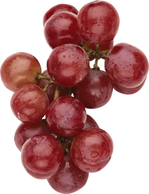 Fresh Red Grapes Cluster.png