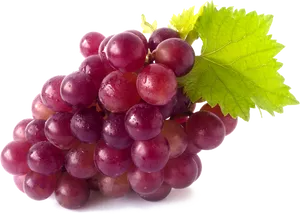 Fresh Red Grapes Cluster.png