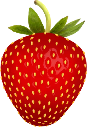 Fresh Red Strawberry Illustration.png PNG image