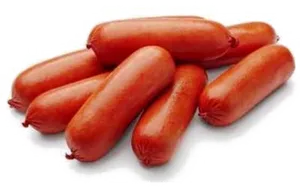 Fresh Sausages Isolatedon White Background PNG image