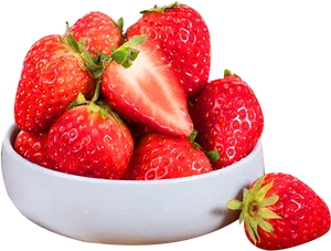Fresh Strawberriesin Bowl