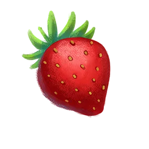 Fresh Strawberry Illustration PNG image