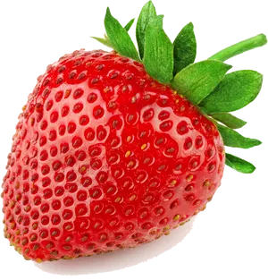Fresh Strawberry Isolatedon Black PNG image