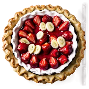 Fresh Strawberry Pie PNG 77