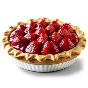 Fresh Strawberry Pie PNG Hnn52