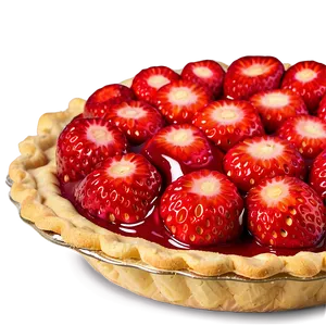 Fresh Strawberry Pie PNG Ppu67