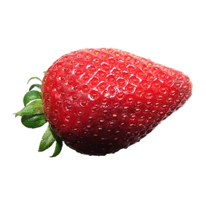 Fresh Strawberryon Black Background