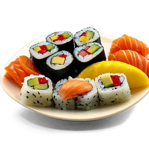 Fresh Sushi Platter PNG Gvg39