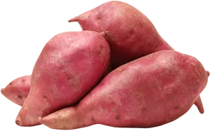 Fresh Sweet Potatoes Isolated PNG image