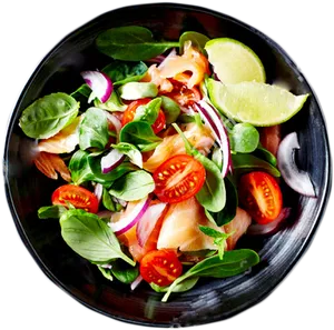 Fresh Vegetable Salad Bowl PNG image