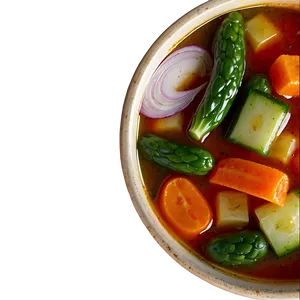 Fresh Vegetable Soup PNG 05242024