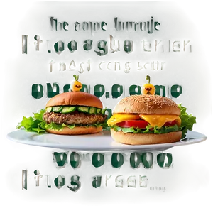 Fresh Veggie Burger Feast Png 69 PNG image