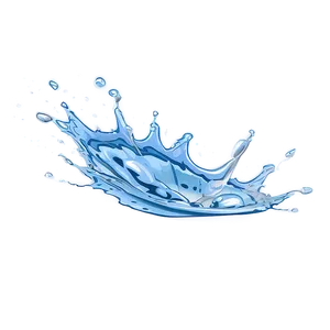 Fresh Water Splash Cartoon Png Qth PNG image