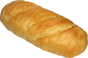 Fresh White Bread Loaf PNG image