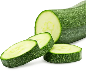 Fresh Zucchini Slices PNG