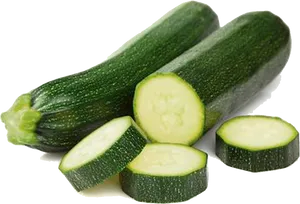 Fresh Zucchiniand Slices.png PNG image