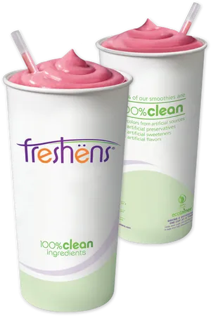 Freshens Smoothiesin Eco Friendly Cups