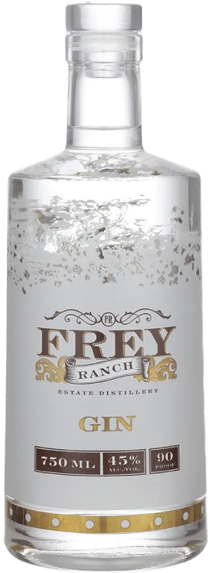 Frey Ranch Estate Distillery Gin Bottle PNG image
