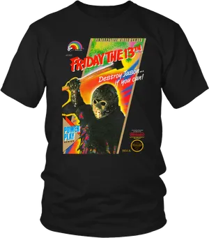Fridaythe13th Video Game T Shirt PNG image