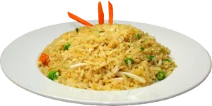 Fried Rice Dish Plate PNG image