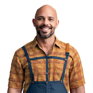 Friendly Bald Neighbor PNG Wsn