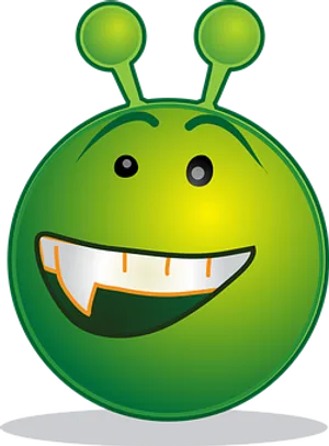Friendly Cartoon Alien Graphic
