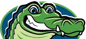 Friendly Cartoon Alligator PNG image