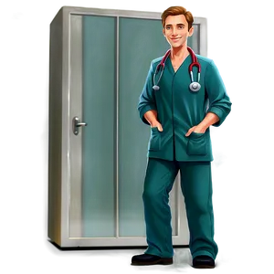 Friendly Cartoon Doctor Png 06262024 PNG image