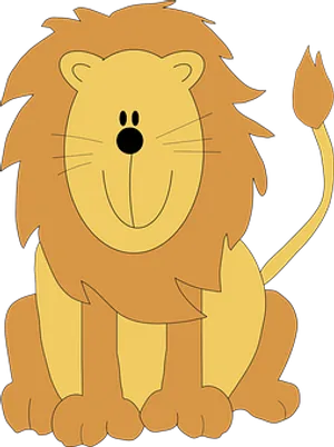 Friendly Cartoon Lion