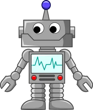 Friendly Cartoon Robot