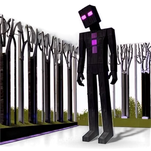 Friendly Enderman In Daylight PNG Mht34