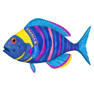 Friendly Fish Character PNG 06292024 PNG