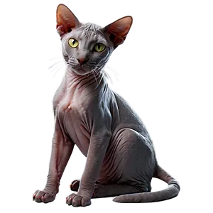 Friendly Hairless Cat PNG 06252024 PNG