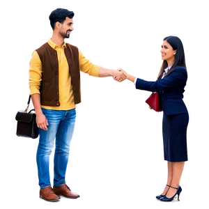 Friendly Handshake Clipart Png 05232024 PNG image