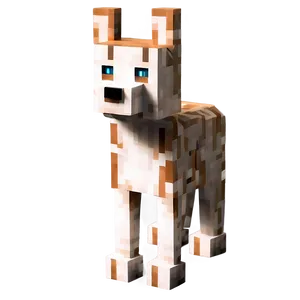 Friendly Minecraft Dog Png 86 PNG image