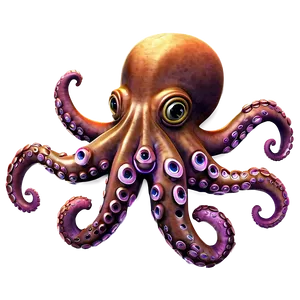 Friendly Octopus PNG 05062024