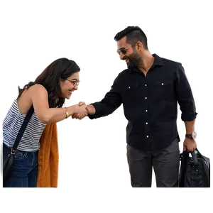 Friendly Random Person Greeting PNG 48