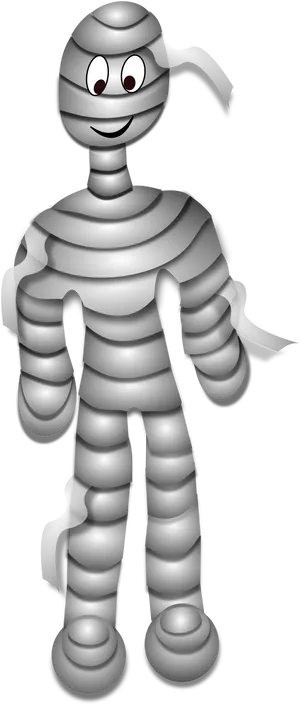 Friendly Robot Cartoon Character