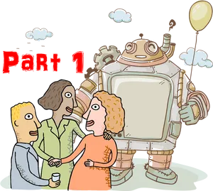 Friendly_ Robot_ Greeting_ People_ Part1 PNG image