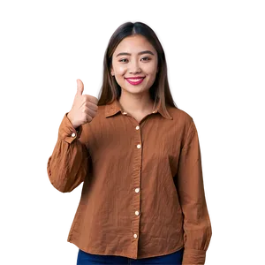 Friendly Thumbs Up Gesture PNG 05042024