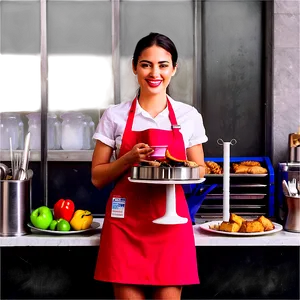 Friendly Waitress Service PNG 06272024 PNG