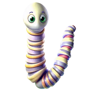 Friendly Worm Character Png 3 PNG image