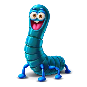 Friendly Worm Character Png Fdu89 PNG image